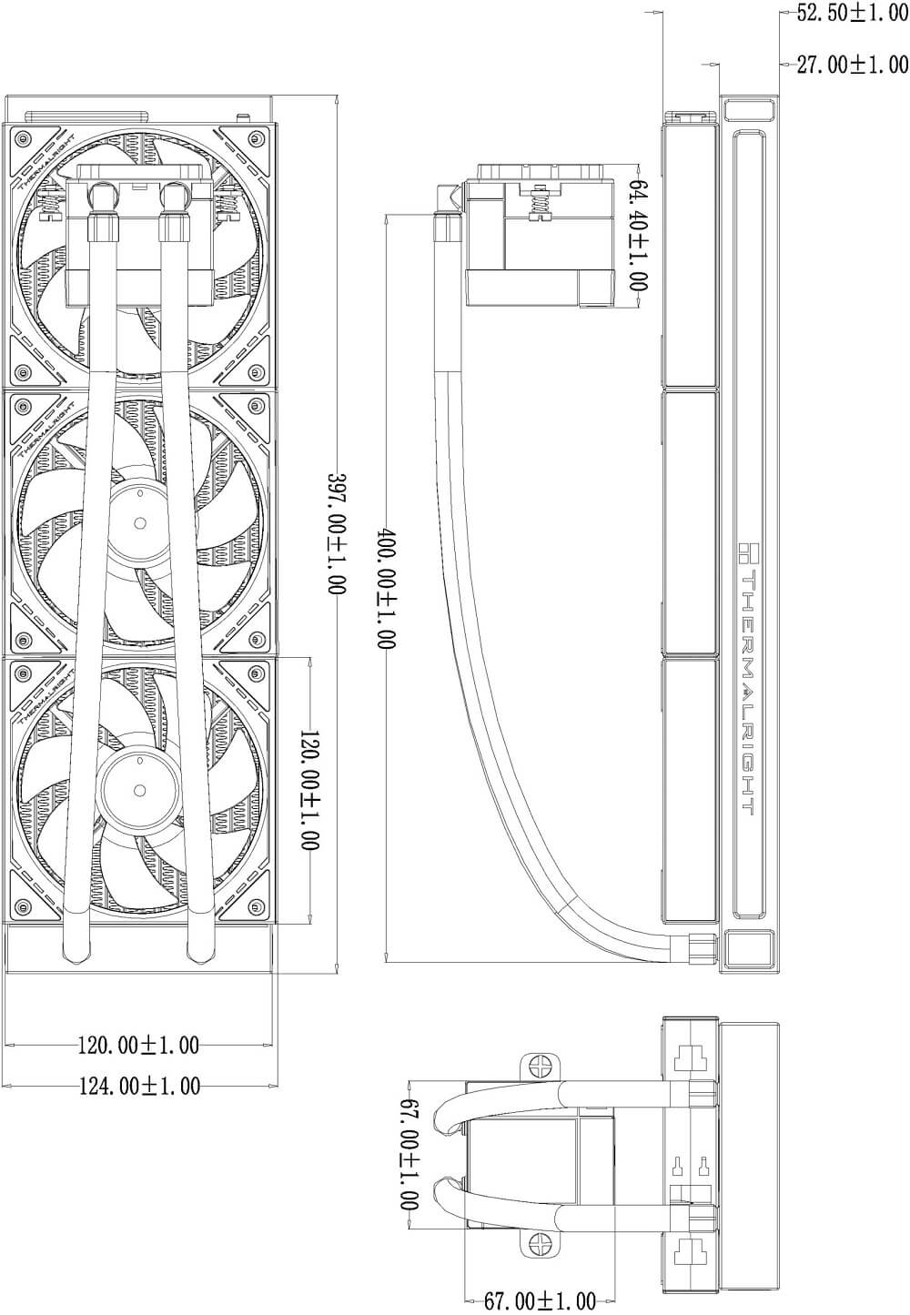 Thermalright Core Matrix 360 Vision ARGB WHITE - AIO CPU Cooler