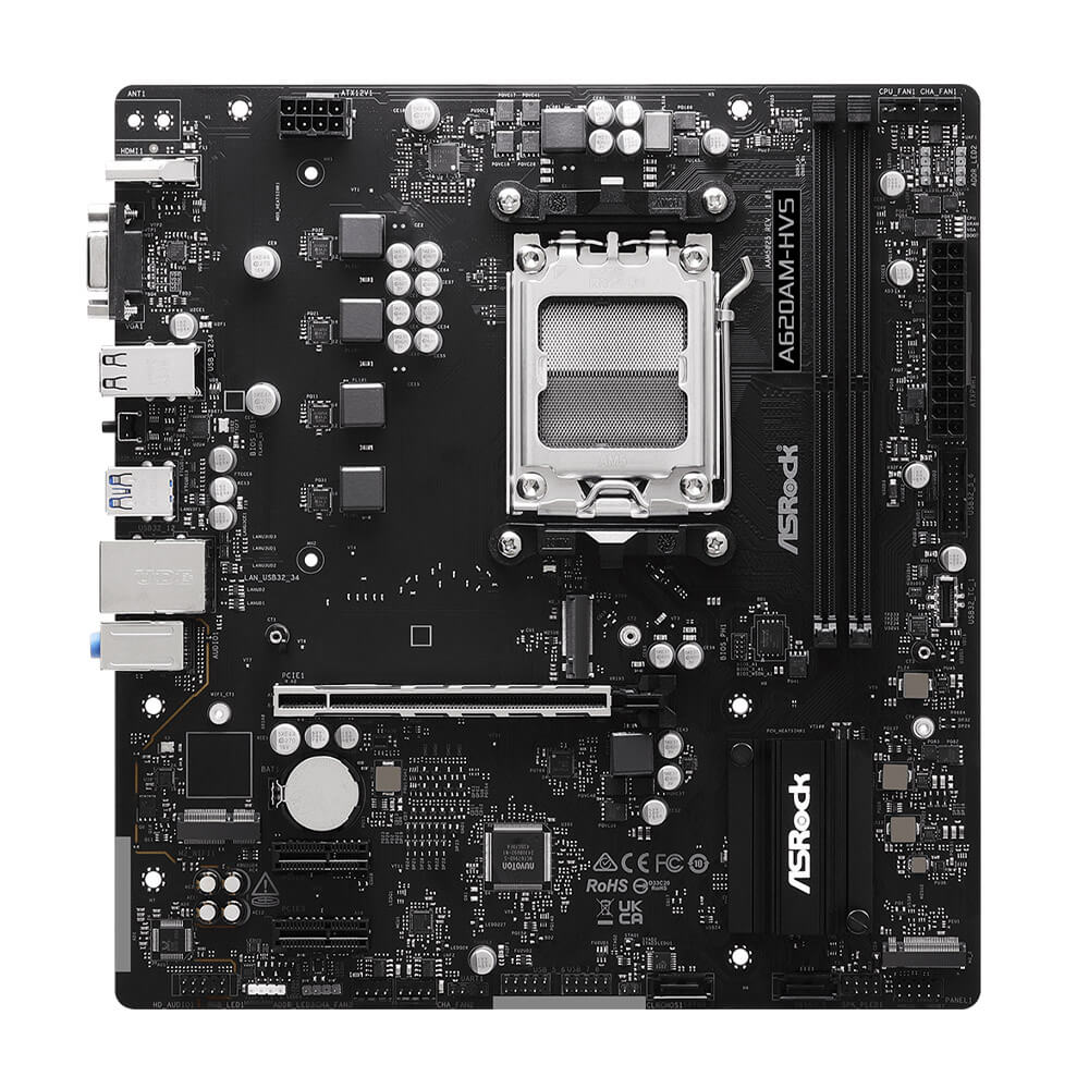 ASRock A620AM HVS H2 ASRock A620AM-HVS - Socket AM5 - Ảnh 2