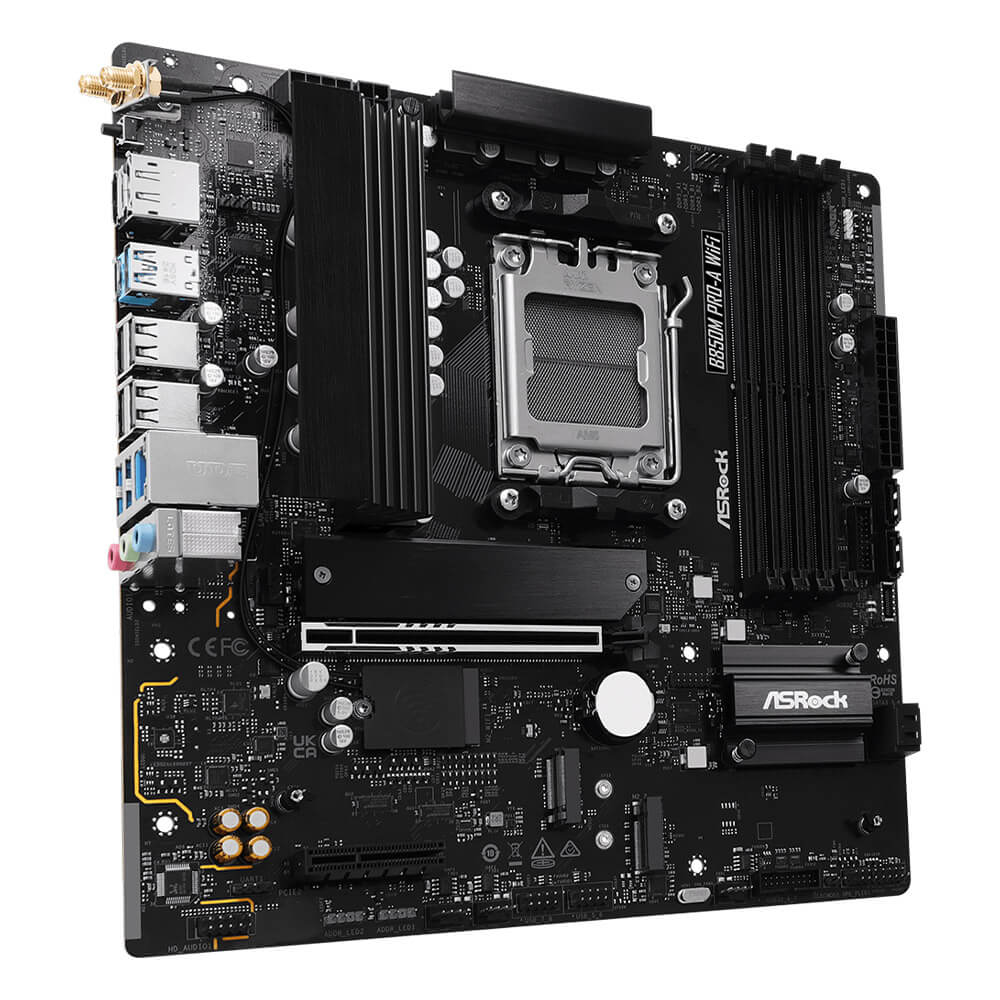 ASRock B850M Pro A WiFi H3 ASRock B850M Pro-A WiFi - Socket AM5 - Ảnh 3