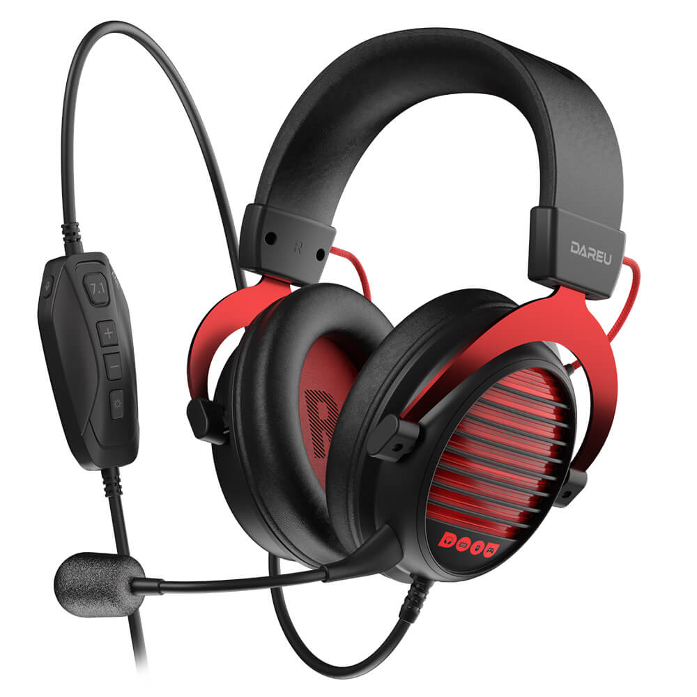 DAREU EH925 MAX Black Red H1 DareU EH925 MAX Black Red - 7.1 Gaming Headset