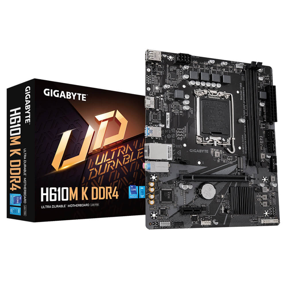 Gigabyte H610M K DDR4 H1 Gigabyte H610M K DDR4 - Socket 1700