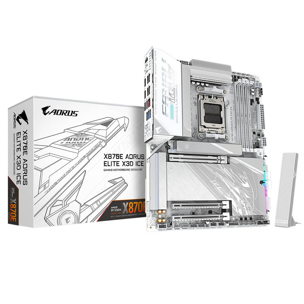 Gigabyte X870E AORUS ELITE X3D ICE H1 Gigabyte X870E AORUS ELITE X3D ICE - Socket AM5