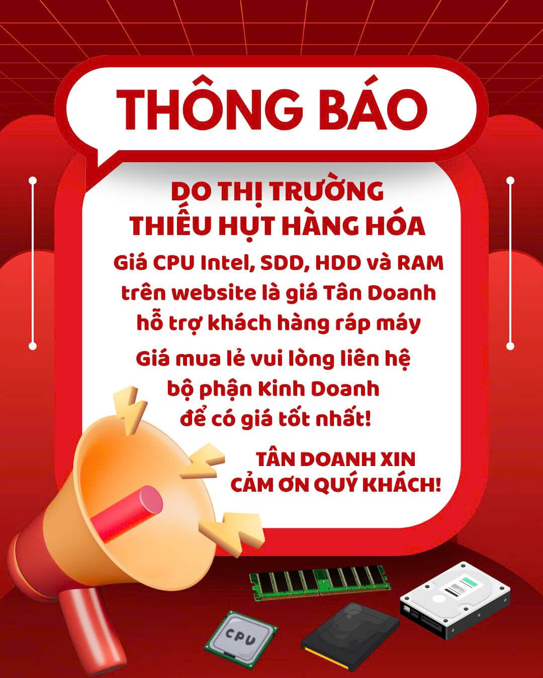 Thong bao gia linh kien Tân Doanh