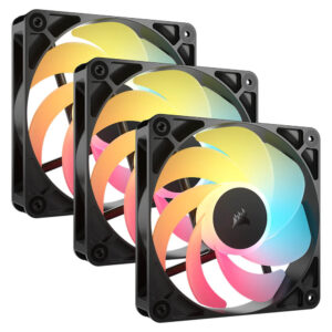 Corsair RS120-R ARGB - 120mm PWM Reverse Fans - Triple Pack - Black
