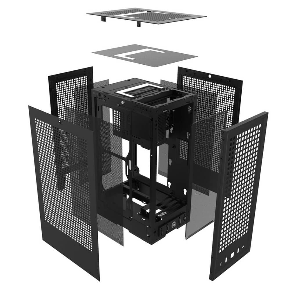 HYTE Revolt 3 Black H4 HYTE Revolt 3 Black - Premium ITX Small Form Factor Case - Ảnh 4