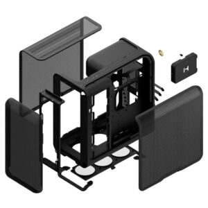 HYTE X50 Air PITCH BLACK H8 HYTE X50 Air Pitch Black - Modern Performance Case