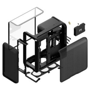 HYTE X50 PITCH BLACK H8 HYTE X50 Pitch Black - Modern Performance Case