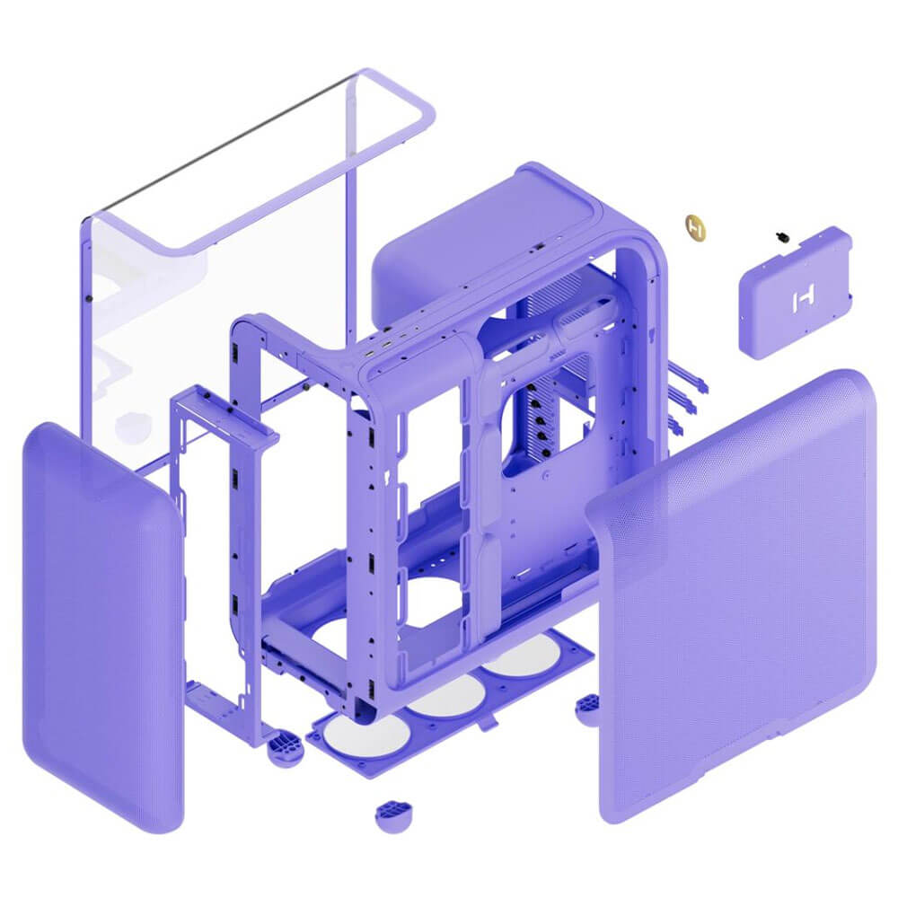 HYTE X50 TARO MILK H8 HYTE X50 Taro Milk - Modern Performance Case - Ảnh 8