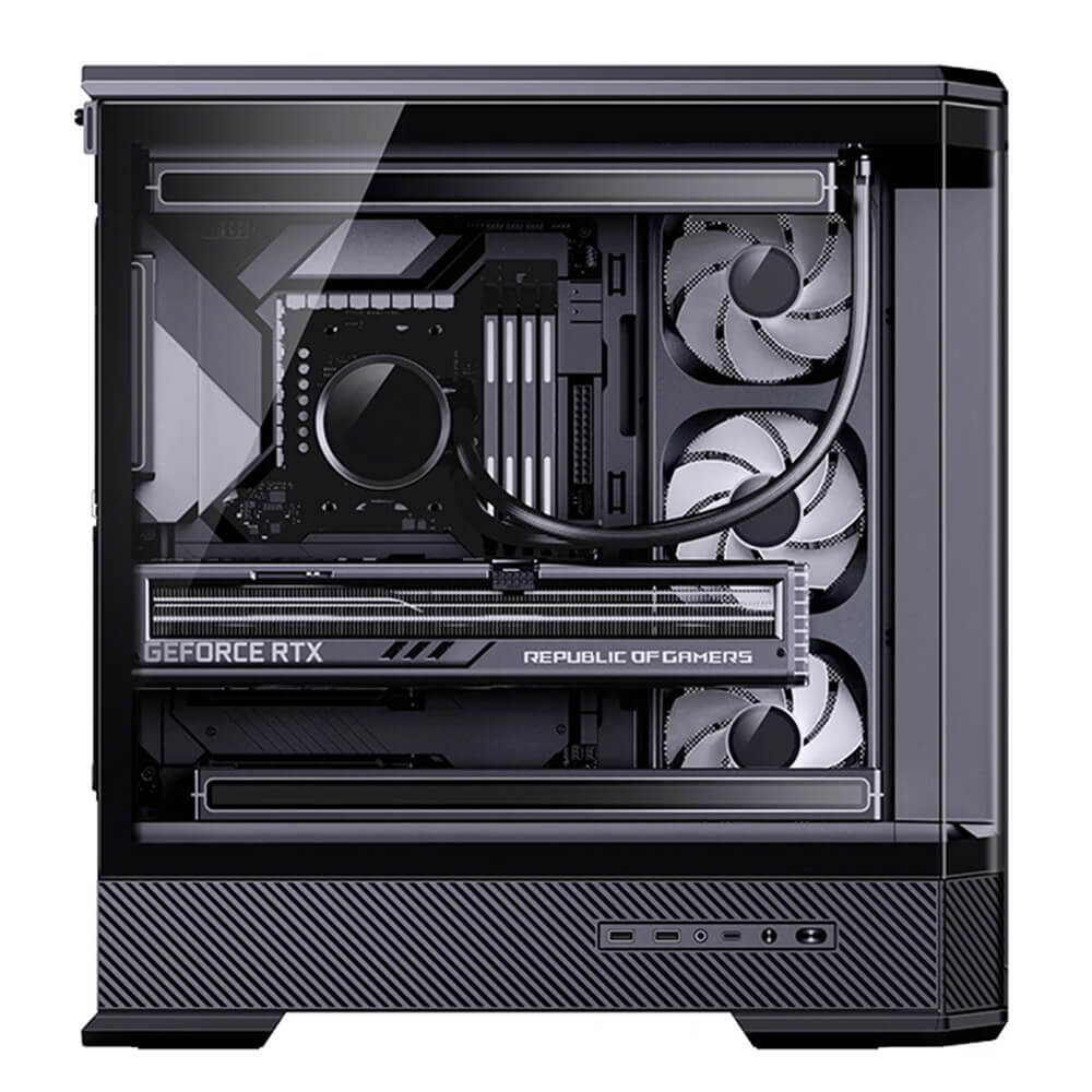 Jonsbo D400 Black H4 Jonsbo D400 Black - Mid-Tower Case - Ảnh 4