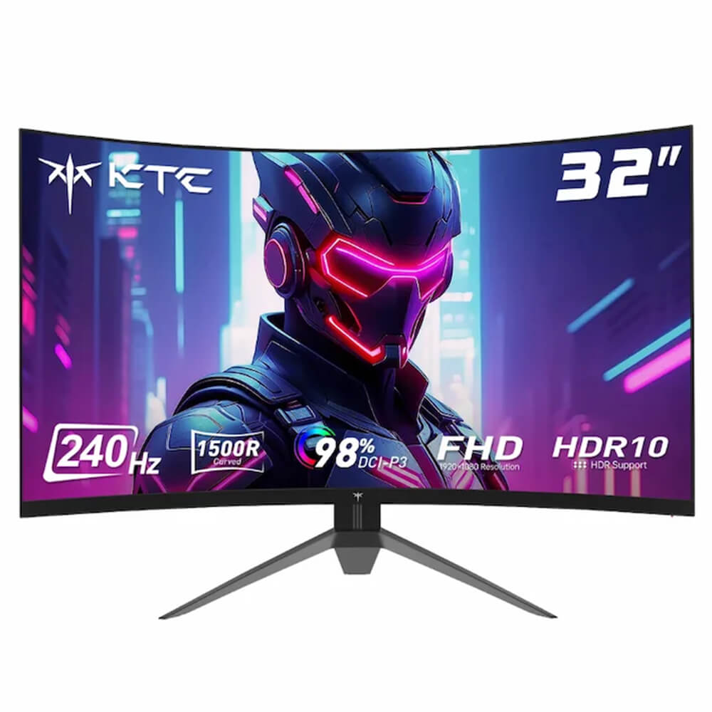 KTC H32S17F H1 KTC H32S17F - 32 inch FHD HVA / 240Hz / 1ms / Curved / Gaming Monitor