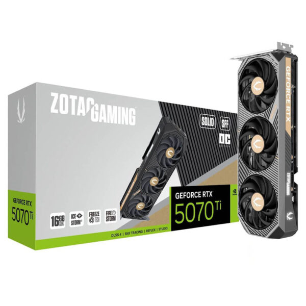 ZOTAC GAMING GeForce RTX 5070 Ti SOLID SFF OC – 16GB GDDR7