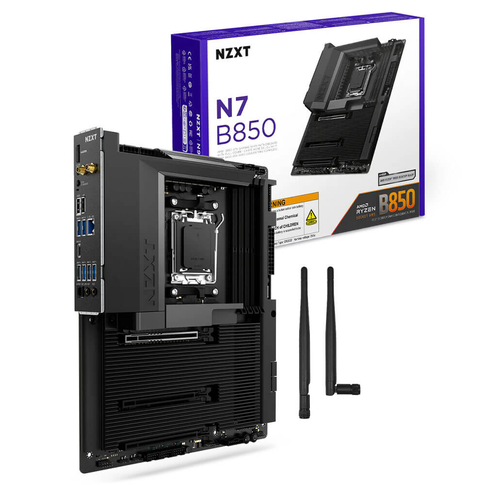 NZXT N7 B850 Black H1 NZXT N7 B850 BLACK - Socket AM5