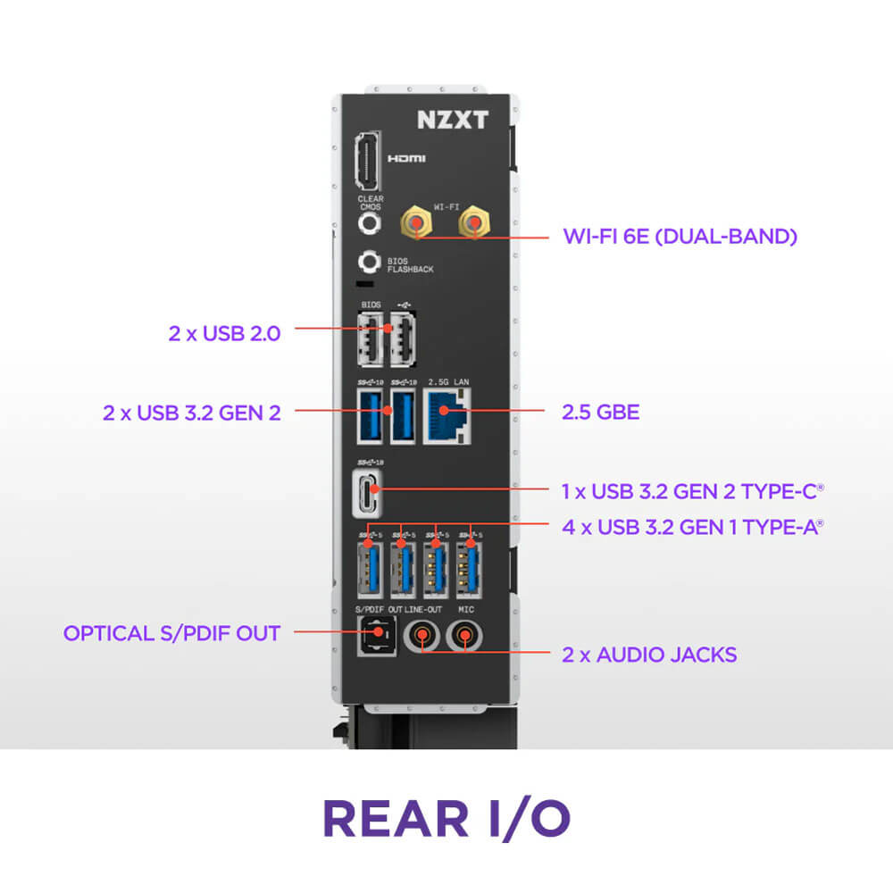 NZXT N7 B850 Black H4 NZXT N7 B850 BLACK - Socket AM5 - Ảnh 4