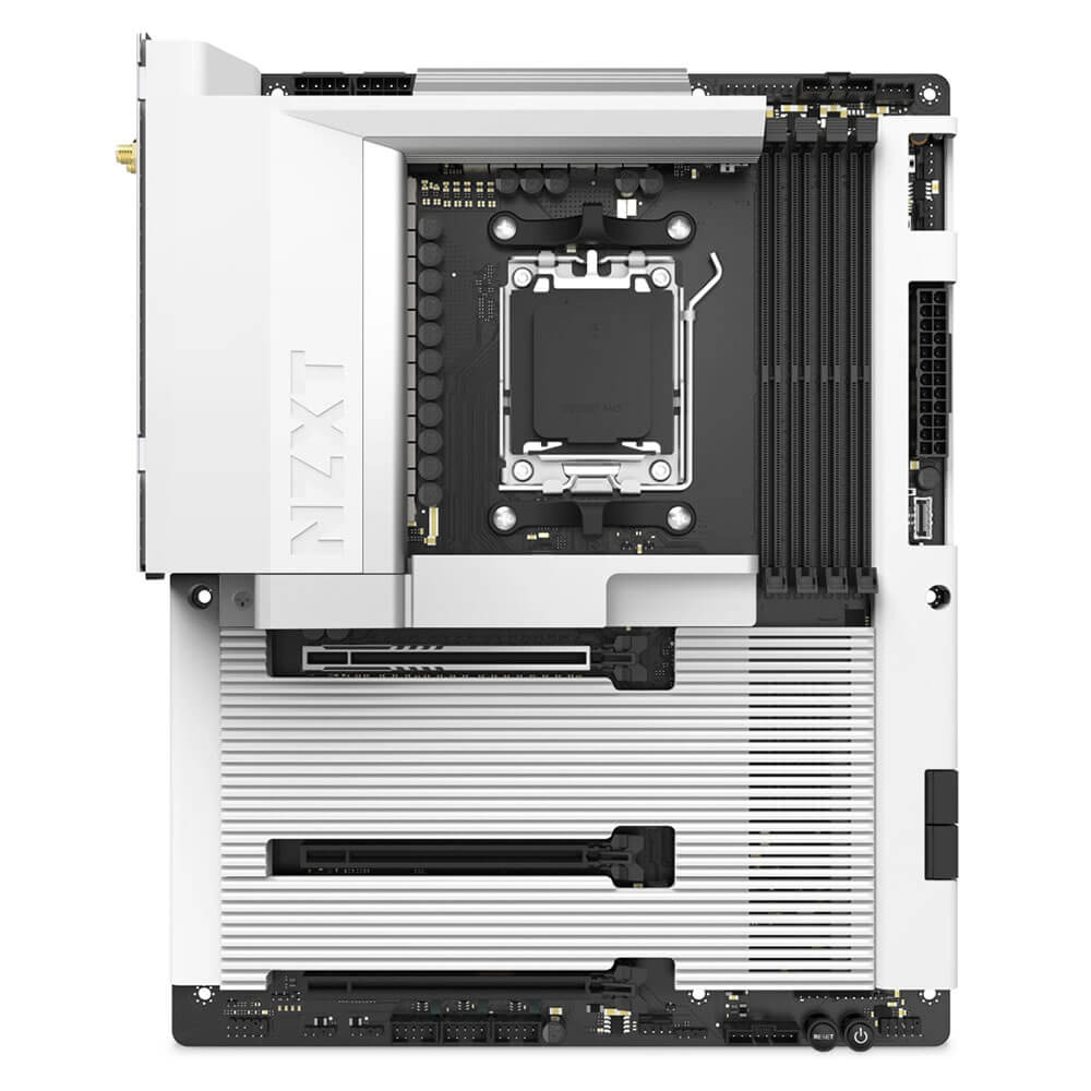 NZXT N7 B850 White H2 NZXT N7 B850 WHITE - Socket AM5 - Ảnh 2