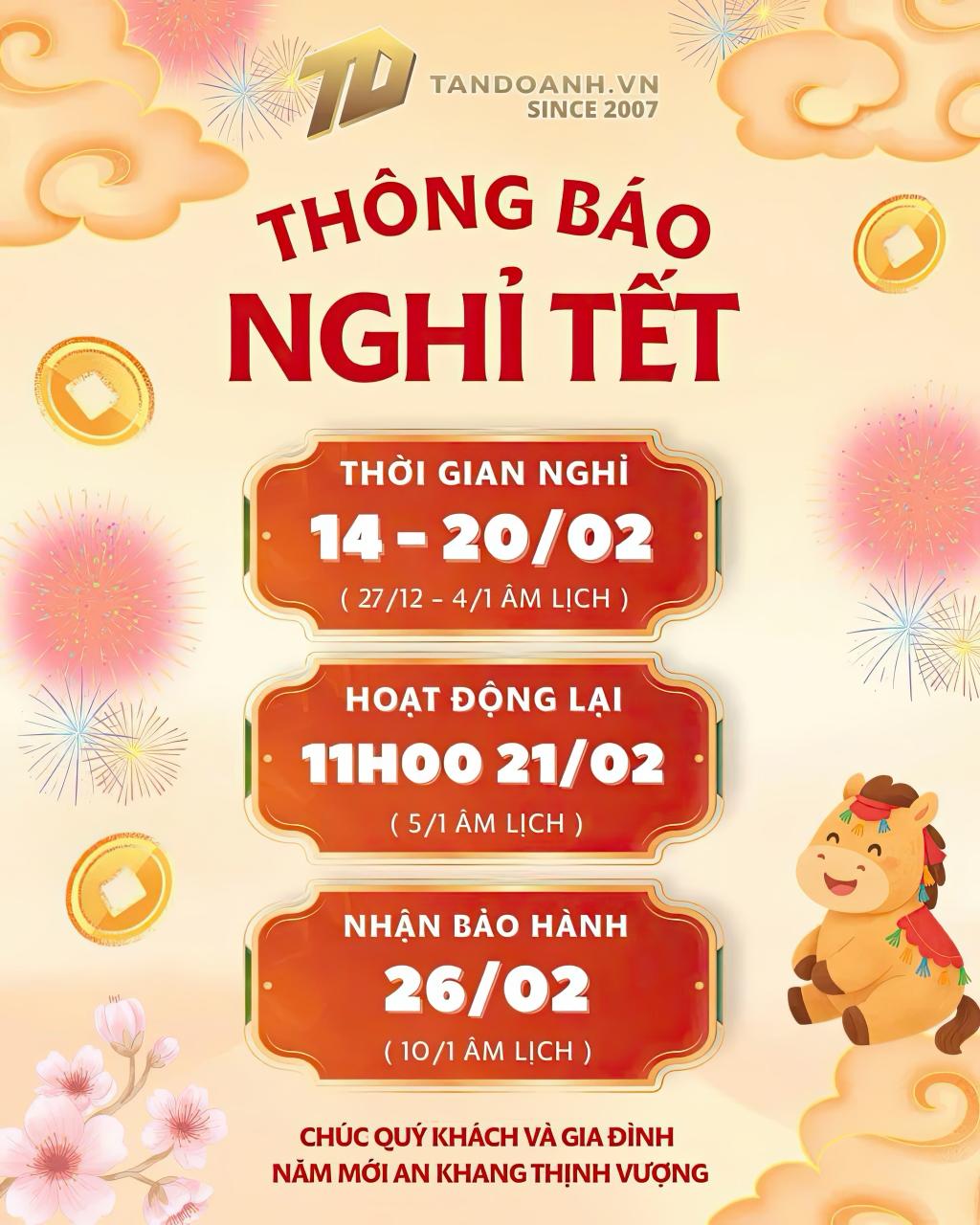 nghi tet 2026 Tân Doanh