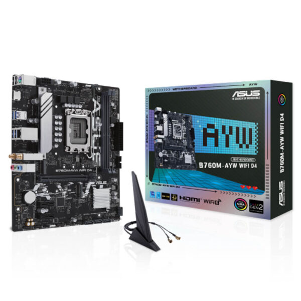 ASUS B760M AYW WIFI D4 H1 ASUS B760M-AYW WIFI D4 - Socket 1700