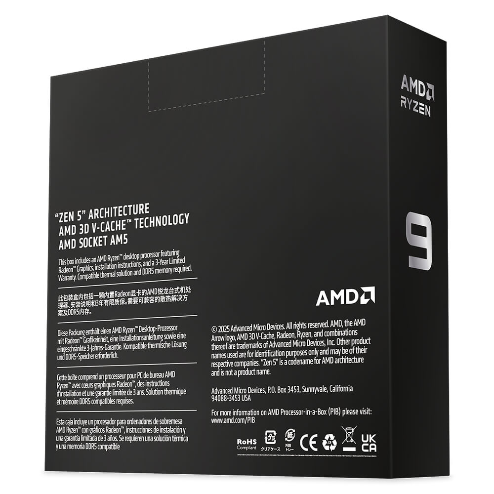 AMD Ryzen 9 9950X3D2 H4 AMD Ryzen™ 9 9950X3D2 Dual Edition - 16C/32T Upto 5.6Ghz (Không Kèm Fan) - Ảnh 4