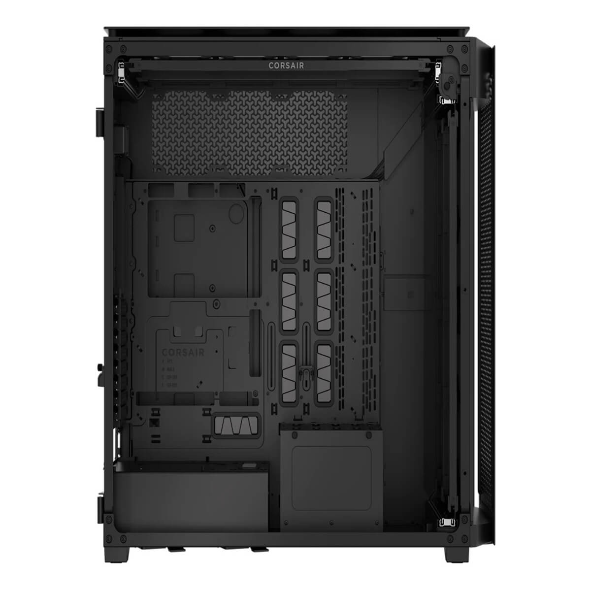 Corsair iCUE LINK 9000D AIRFLOW TG Super Tower Black Full Tower SSI EEB Case H3 Corsair iCUE LINK 9000D AIRFLOW TG Super-Tower Black - Full-Tower SSI-EEB Case - Ảnh 3