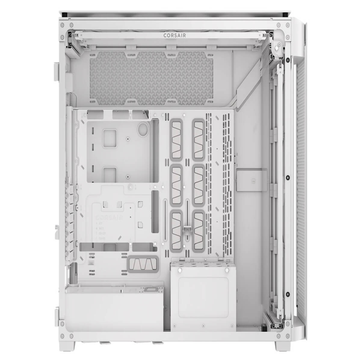 Corsair iCUE LINK 9000D AIRFLOW TG Super Tower White Full Tower SSI EEB Case H3 Corsair iCUE LINK 9000D AIRFLOW TG Super-Tower White - Full-Tower SSI-EEB Case - Ảnh 3