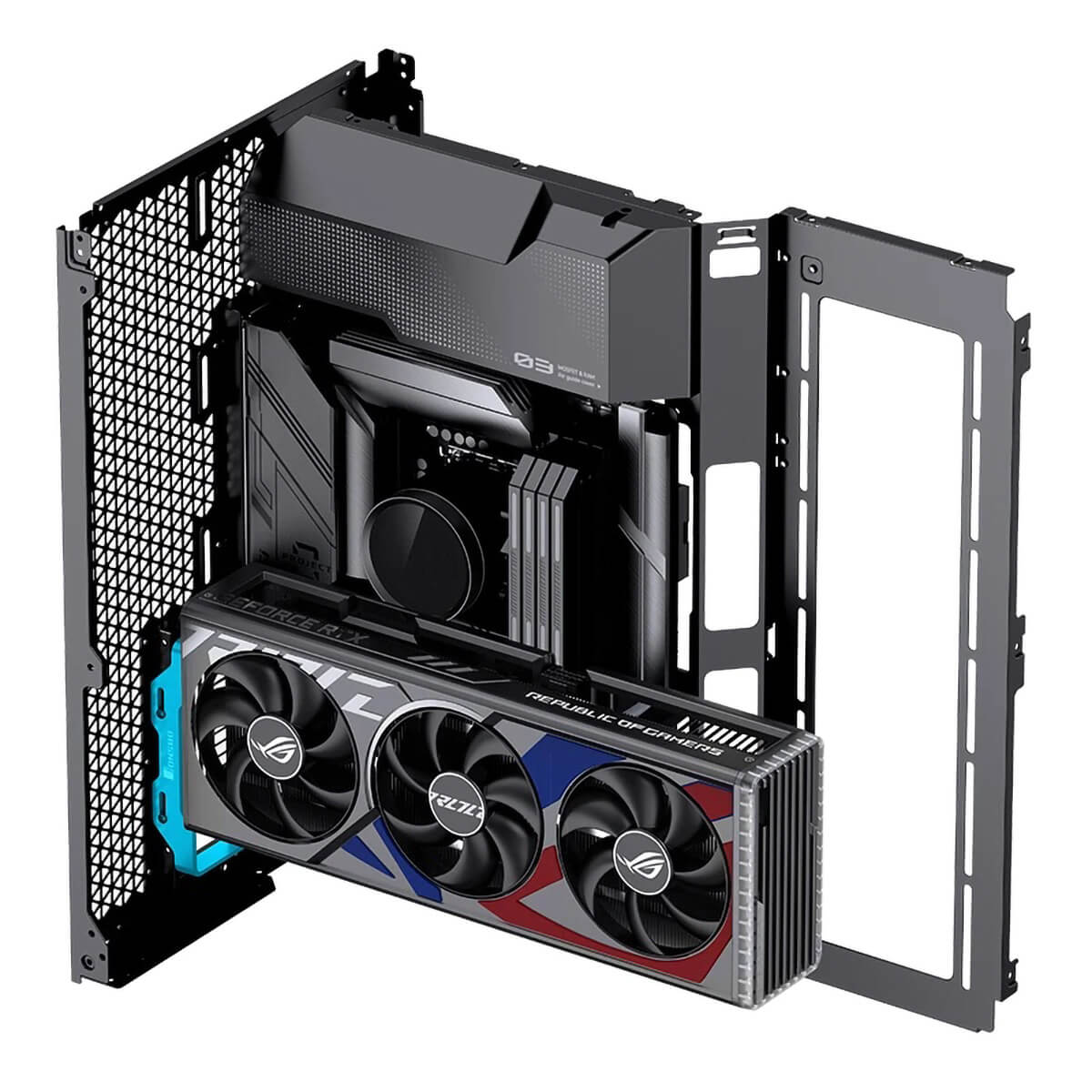 Gia do VGA Jonsbo A50 Doc cho PC Gaming Hop kim Nhom H3 Giá đỡ VGA - Jonsbo A50 Dọc cho PC Gaming - Hợp kim Nhôm - Ảnh 2