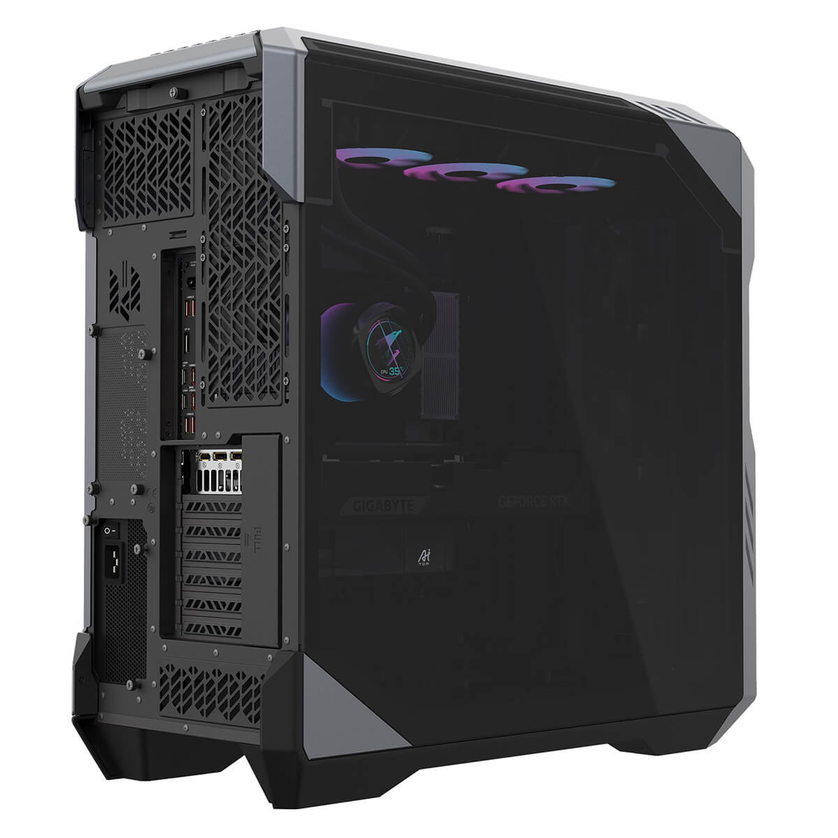 Gigabyte AI TOP 500 TRX50 AT5A7N9 5000 TR PRO 7965WX RTX 5090 DDR5 768GB SSD 2TB Gen4 H2 Gigabyte AI TOP 500 TRX50 (AT5A7N9-5000) - TR PRO 7965WX, RTX 5090, DDR5 768GB, SSD 2TB Gen4 - Ảnh 2