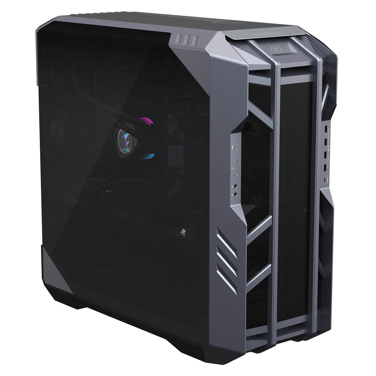 Gigabyte AI TOP 500 TRX50 AT5A7N9 5000 TR PRO 7965WX RTX 5090 DDR5 768GB SSD 2TB Gen4 H4 Gigabyte AI TOP 500 TRX50 (AT5A7N9-5000) - TR PRO 7965WX, RTX 5090, DDR5 768GB, SSD 2TB Gen4 - Ảnh 4