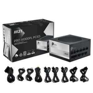 MSI PRO A1000PL PCIE5 H5 MSI PRO A1000PL PCIE5 - 1000W 80Plus Platinum - Fully Modular - Support PCIe Gen 5.1 Graphics Card - Ảnh 5