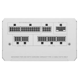 Corsair RM1000e White - ATX 3.1 & PCIe 5.1 - 1000W Cybenetics Gold - Fully Modular Low-Noise ATX Power Supply - Ảnh 5