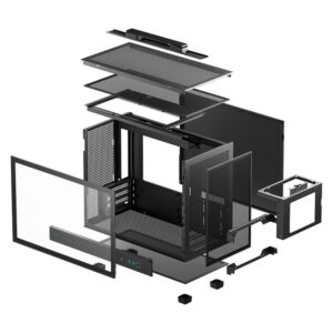 Deepcool CH160 PLUS High airflow Micro ATX Case H10 Deepcool CH160 PLUS - High-airflow Micro-ATX Case - Ảnh 10
