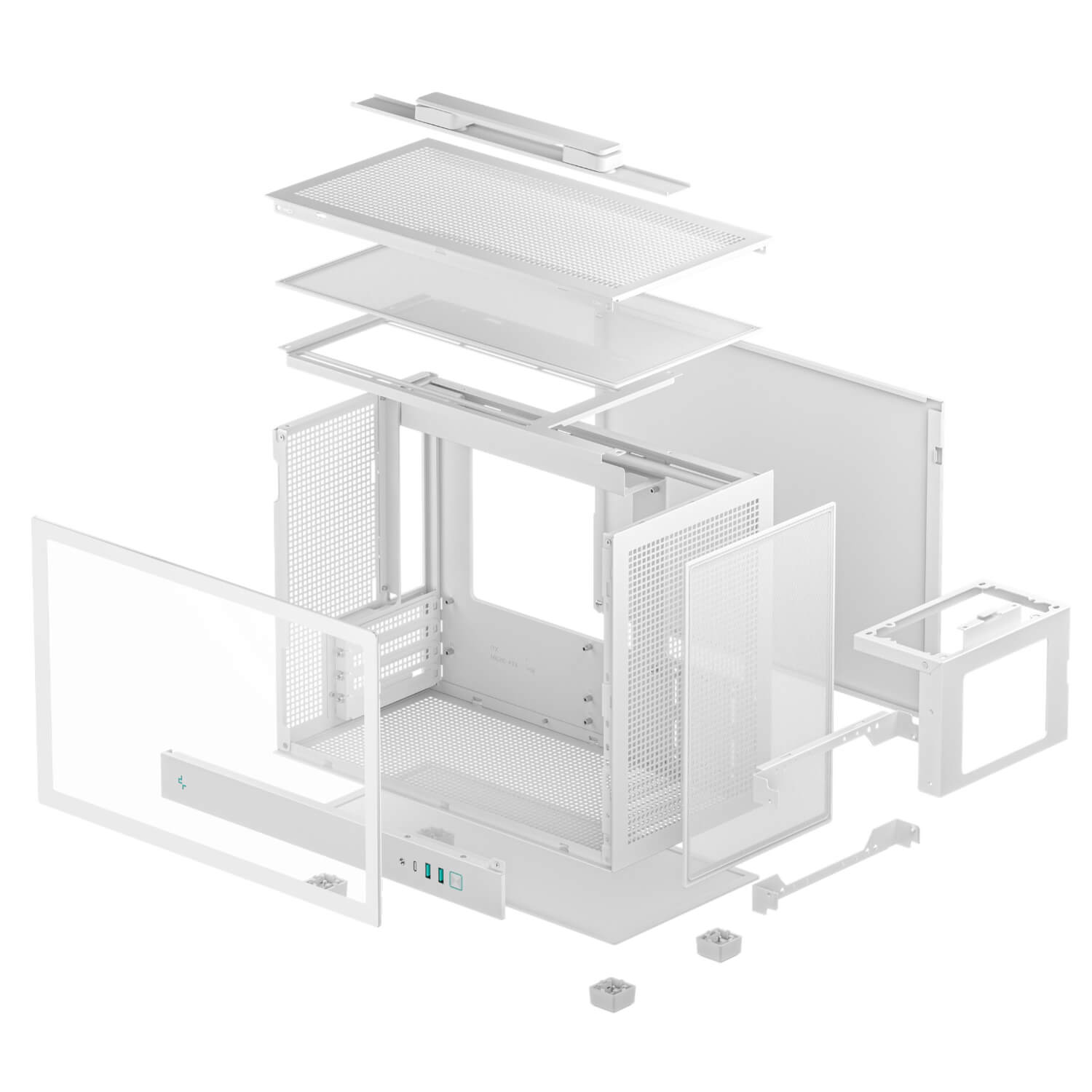 Deepcool CH160 PLUS WH High airflow Micro ATX Case H10 Deepcool CH160 PLUS WH - High-airflow Micro-ATX Case - Ảnh 10