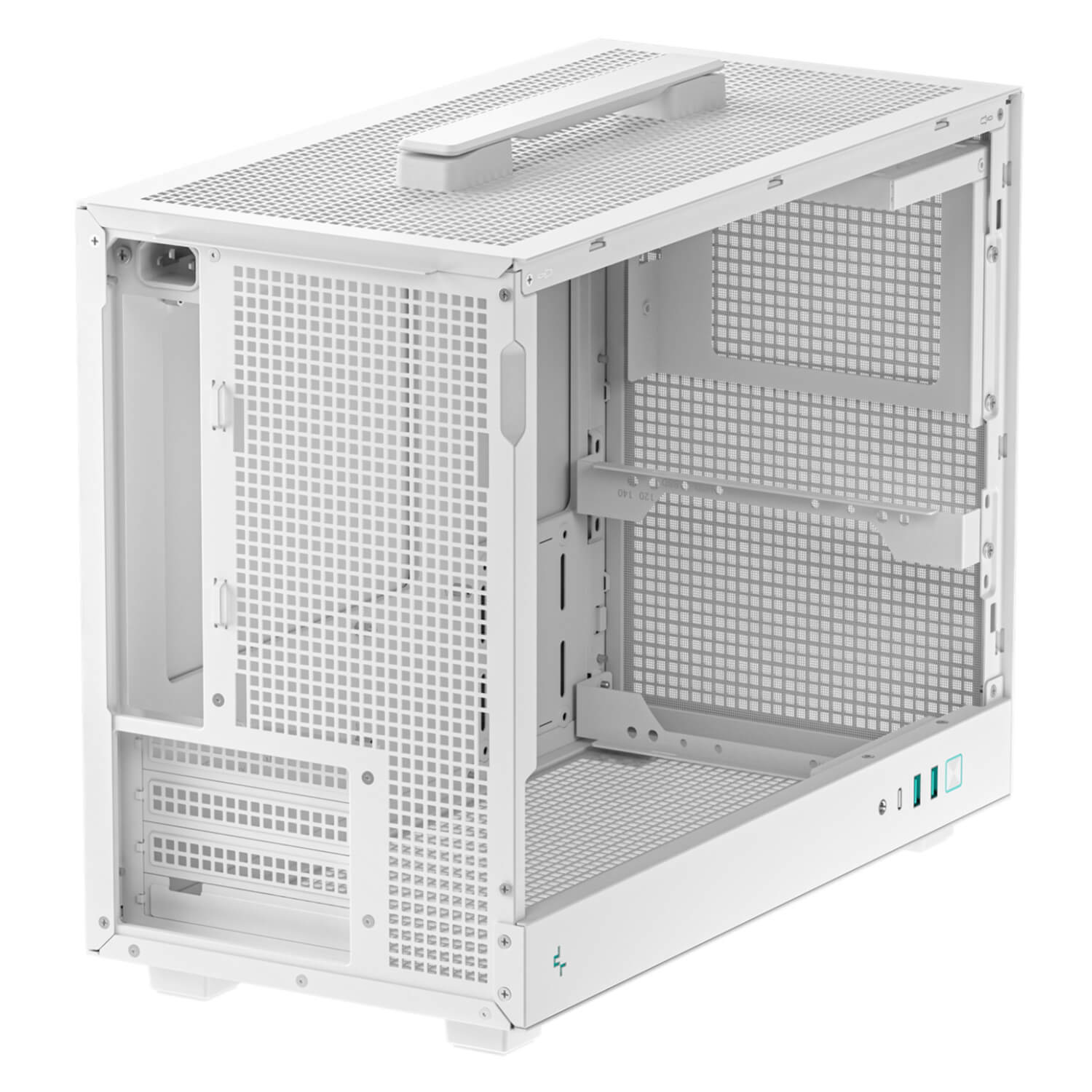Deepcool CH160 PLUS WH High airflow Micro ATX Case H4 Deepcool CH160 PLUS WH - High-airflow Micro-ATX Case - Ảnh 4