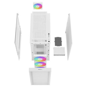 Deepcool CH560 DIGITAL WH High airflow E ATX Case H13 Deepcool CH560 DIGITAL WH - High-airflow E-ATX Case - Ảnh 13
