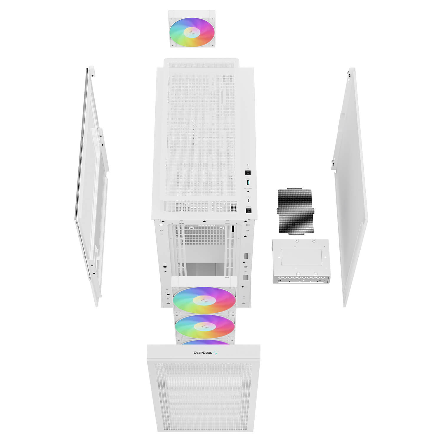 Deepcool CH560 DIGITAL WH High airflow E ATX Case H13 Deepcool CH560 DIGITAL WH - High-airflow E-ATX Case - Ảnh 13
