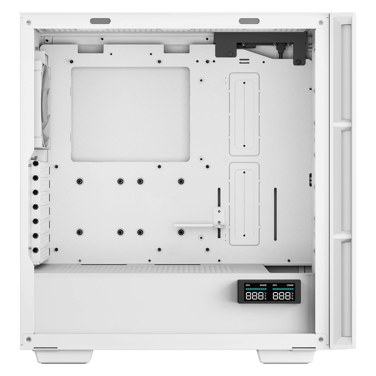 Deepcool CH560 DIGITAL WH High airflow E ATX Case H6 Deepcool CH560 DIGITAL WH - High-airflow E-ATX Case - Ảnh 6