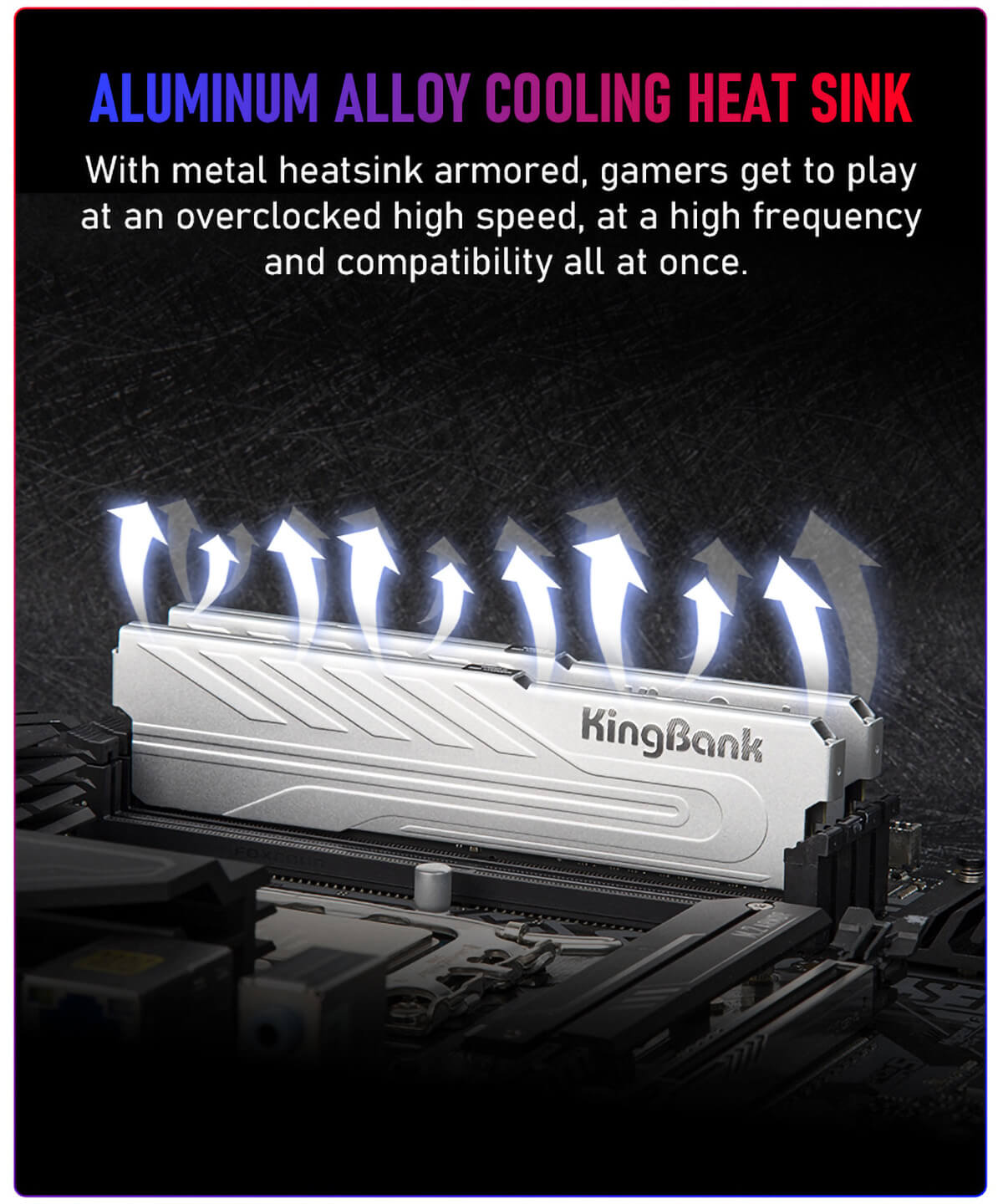 KingBank KJXS Silver - 16GB (1x16GB) DDR5 - Bus 5600MHz Cas 36