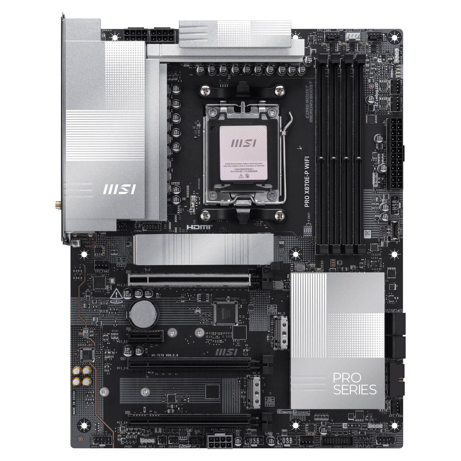 MSI PRO X870E P WIFI Socket AM5 H2 MSI PRO X870E-P WIFI - Socket AM5 - Ảnh 2