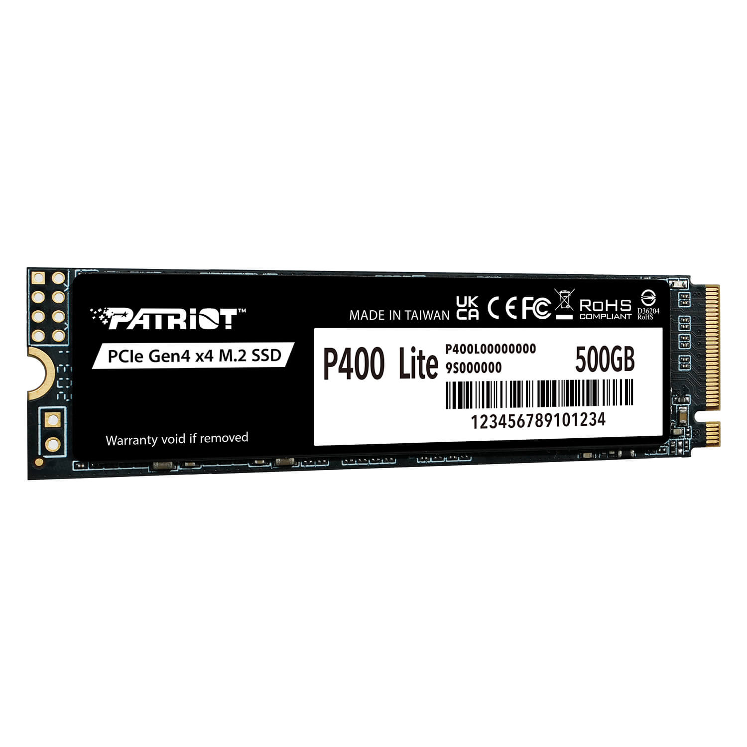 Patriot P400 Lite 500GB M.2 2280 PCIe Gen4x4 NVMe SSD H2 Patriot P400 Lite 500GB - M.2 2280 PCIe Gen4x4 NVMe SSD - Ảnh 2