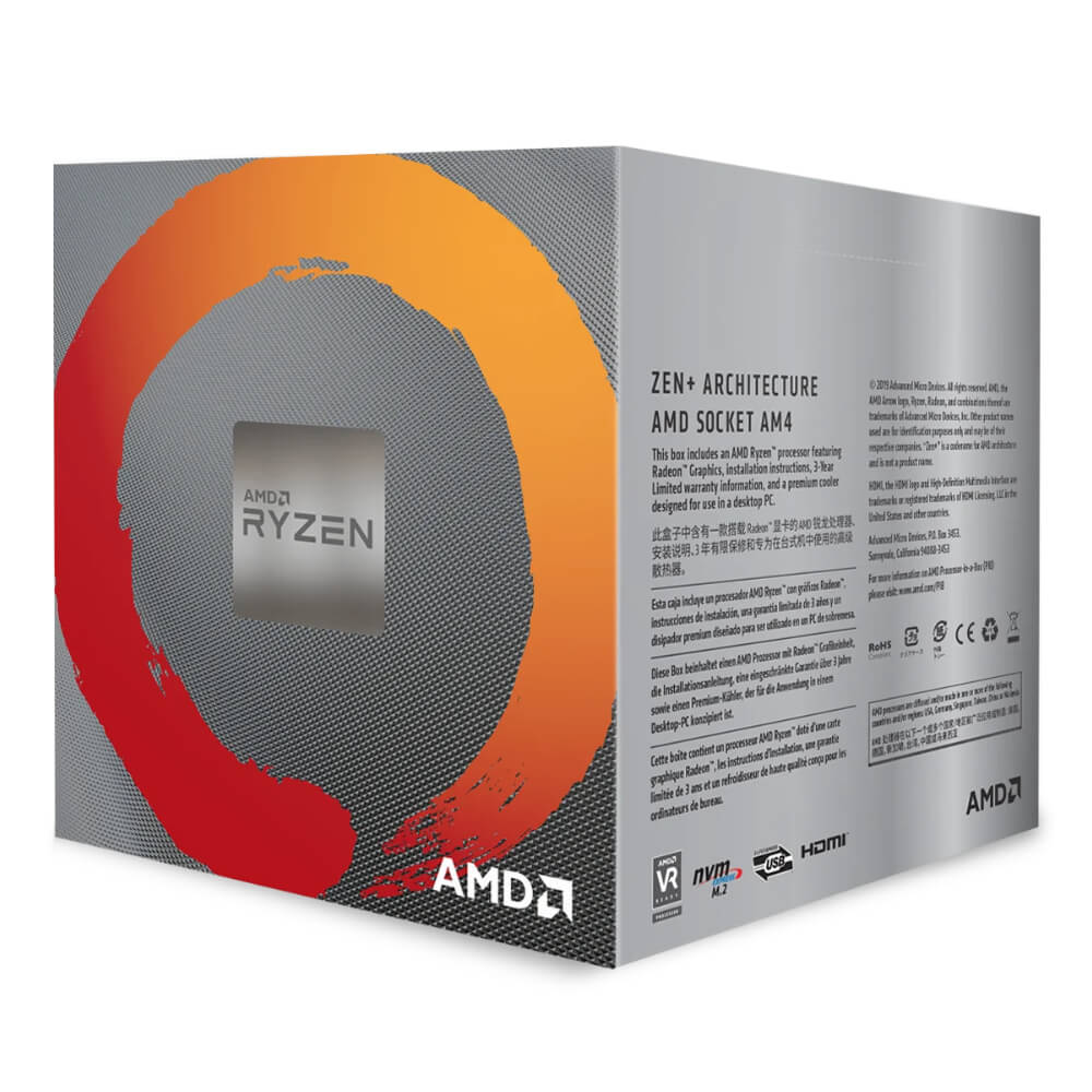 AMD Ryzen 5 3400G H2 AMD Ryzen™ 5 3400G with Radeon™ Vega 11 Graphics - Ảnh 2