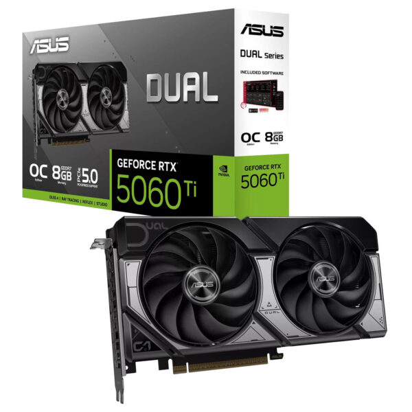 ASUS Dual GeForce RTX™ 5060 Ti 8GB OC EDITION 8GB GDDR7 H1 ASUS Dual GeForce RTX™ 5060 Ti 8GB OC EDITION - 8GB GDDR7