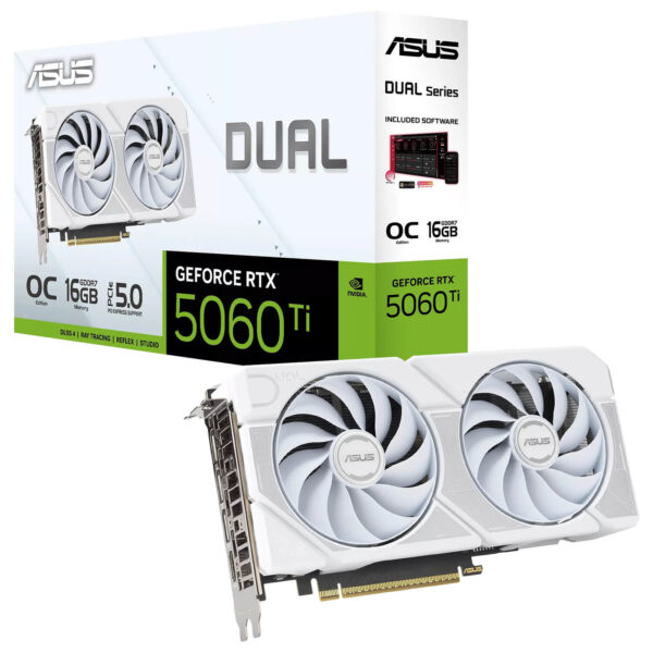 ASUS Dual GeForce RTX™ 5060 Ti White OC Edition - 16GB GDDR7