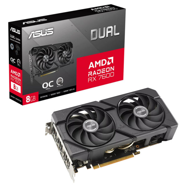 ASUS Dual Radeon™ RX 7600 EVO OC Edition - 8GB GDDR6