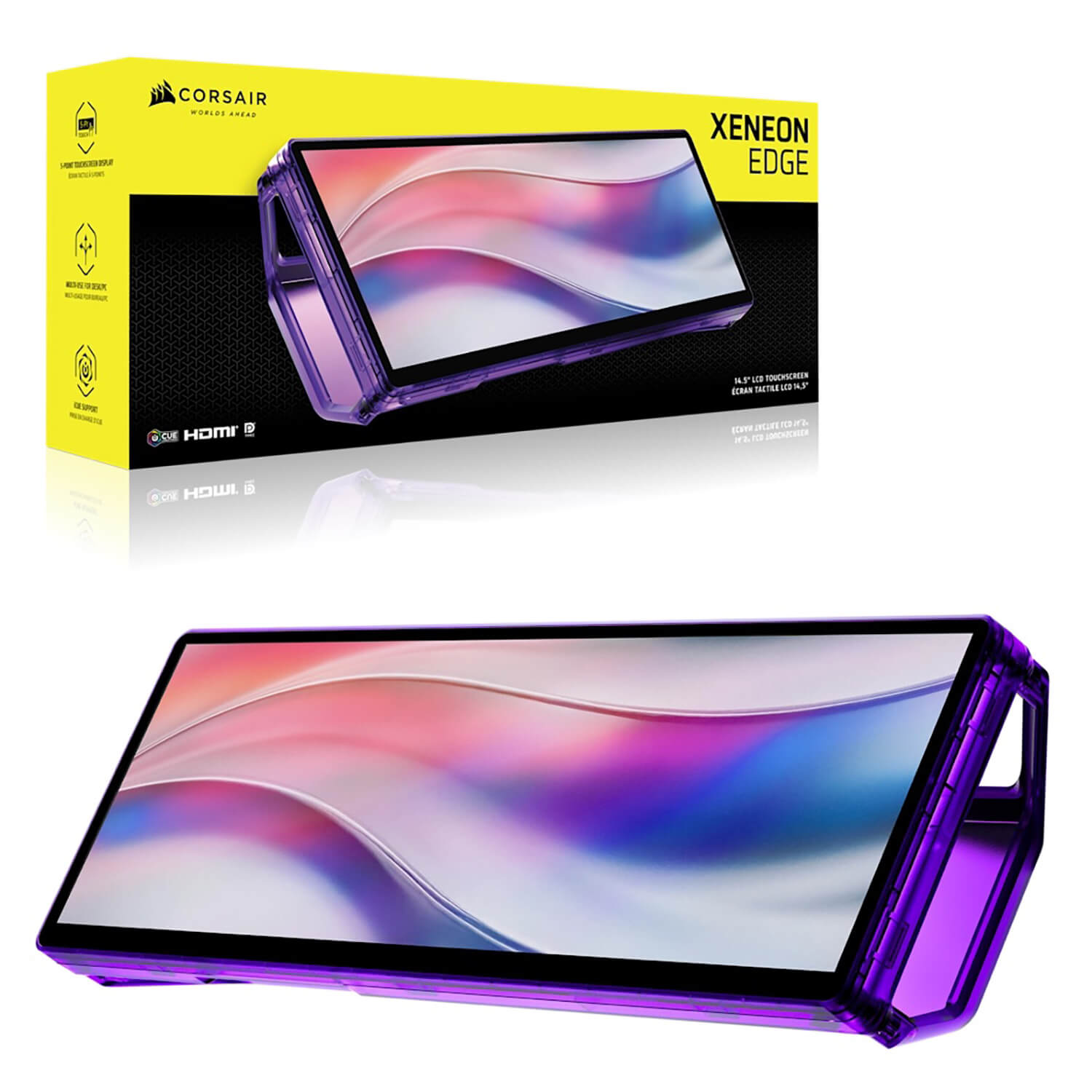 Corsair XENEON EDGE 14.5 inch UWHD AHVA 60Hz Touchscreen H3 Corsair XENEON EDGE - 14.5 inch UWHD AHVA | 60Hz | Touchscreen - Ảnh 3