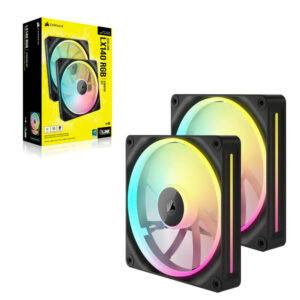 Corsair iCUE LINK LX140 RGB Black - 140mm PWM Fans Dual Kit - Ảnh 2