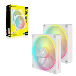 Corsair iCUE LINK LX140 RGB White - 140mm PWM Fans Dual Kit - Ảnh 2
