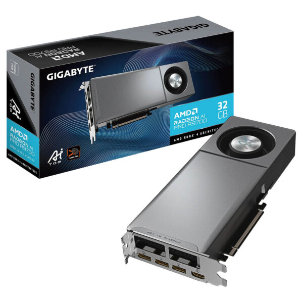 Gigabyte Radeon AI PRO R9700 AI TOP 32G 32GB GDDR6 H1 Gigabyte Radeon AI PRO R9700 AI TOP 32G - 32GB GDDR6