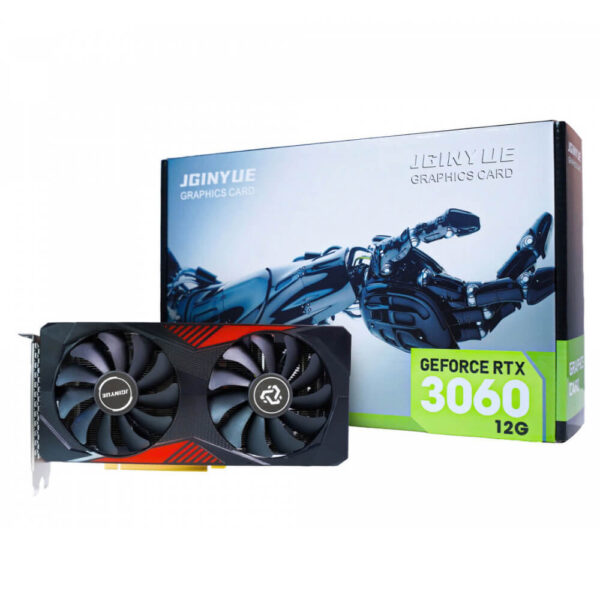 Jginyue Nvidia Rtx 3060 12Gb Black Dual Fan H1 JGINYUE NVIDIA GeForce RTX 3060 BLACK DUAL FAN - 12GB GDDR6