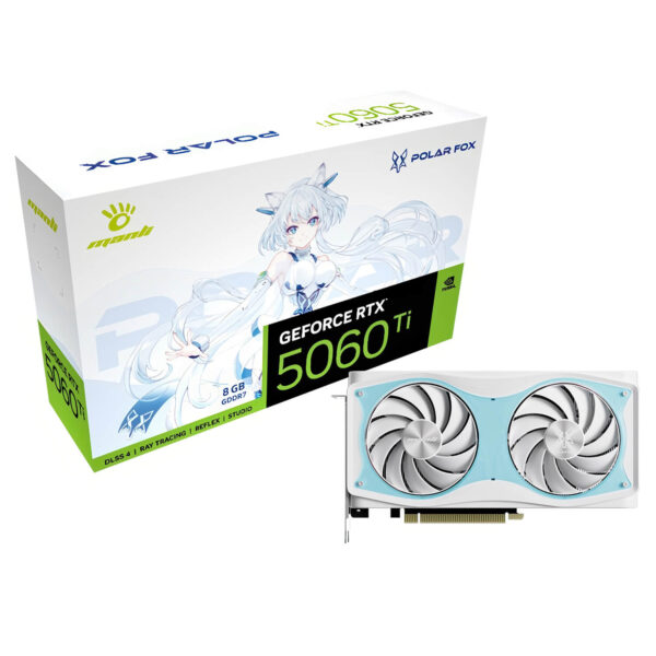 Manli Polar Fox GeForce RTX™ 5060 Ti OC 8GB GDDR7 H1 Manli Polar Fox GeForce RTX™ 5060 Ti OC - 8GB GDDR7