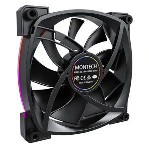 Montech AX140 PWM Black 140mm ARGB LED Fan Case H4 Montech AX140 PWM (Black) - 140mm ARGB LED Fan Case - Ảnh 4