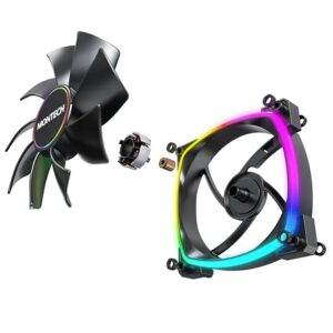Montech AX140 PWM Black 140mm ARGB LED Fan Case H6 Montech AX140 PWM (Black) - 140mm ARGB LED Fan Case - Ảnh 6