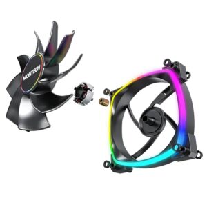 Montech RX140 PWM (Black) - 140mm ARGB LED Fan Case - Ảnh 6